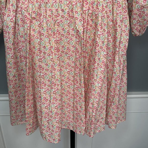 Storia Women's Floral Puff Sleeve Babydoll Mini Dress Size M Cottage NWT - Picture 4 of 13
